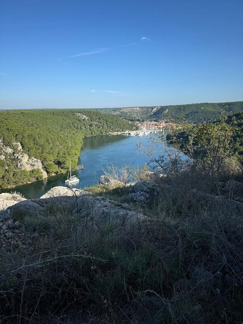 Krka river scenic route in Croatia